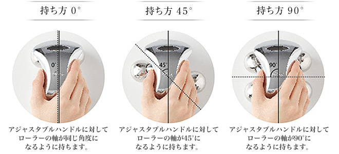 アジャスタブルハンドルの基本的な持ち方