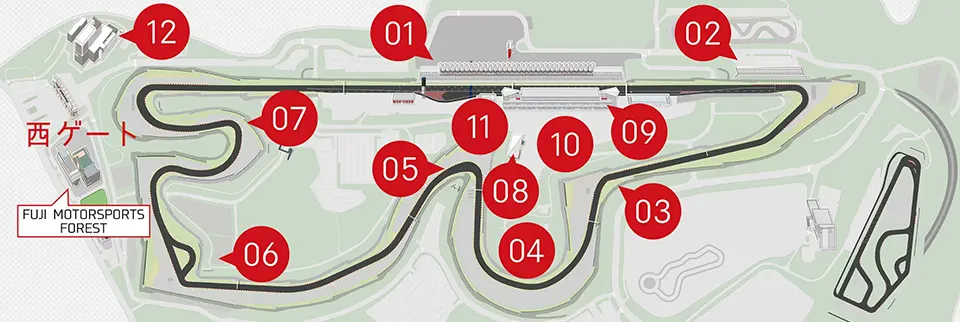 サーキット場の地図の画像