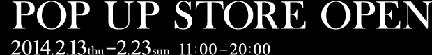 POP UP STORE OPEN